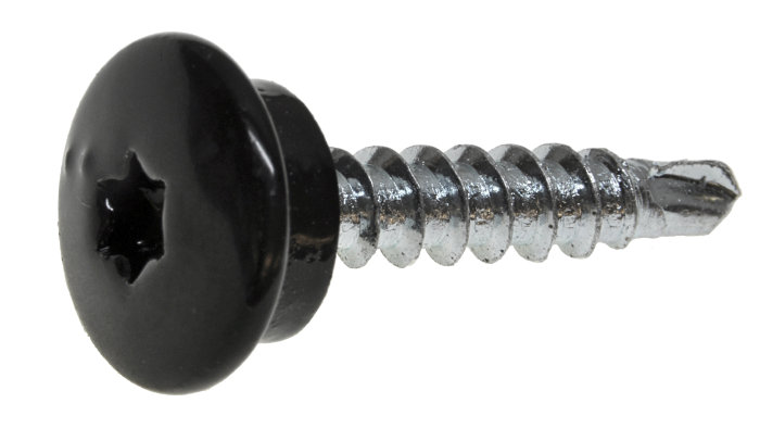 Fasadeskrue 4,8 x 35 mm svart - 50 stk. 